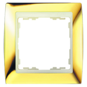 Simon 82 Золото/Слоновая кость Рамка 4-ая