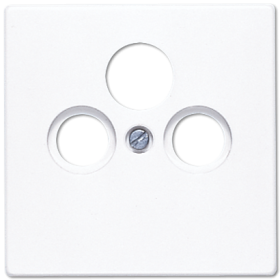 JUNG LS 990 Белая Накладка TV-SAT-FM розетки