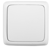 Hegel Альфа наруж Белый ВА10-111 Выключатель 1-клавишный