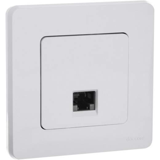 Розетка компьютерная RJ45 категория 6 UTP - Legrand/Daccord Inspiria - белый
