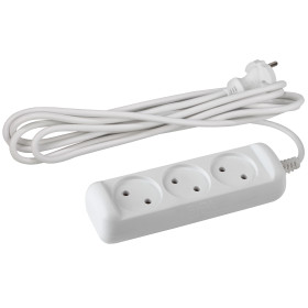 ЭРА Удлинитель электрический  U-3-10m-2x1 без заземления 3 розетки 10м ПВС 2x1мм2 10А