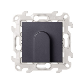 Simon 24 Графит Вывод кабеля