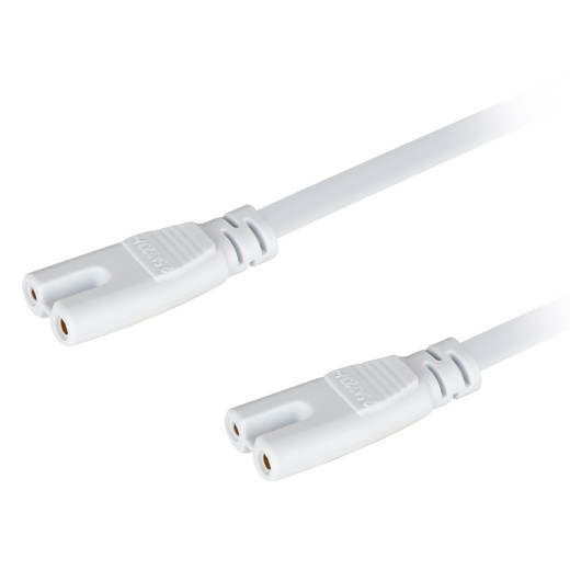 Кабель соединительный для линейного светильника ЭРА C7-С7-0,25 2-pin 0,25 м коннекторы IEC С7-IEC С7