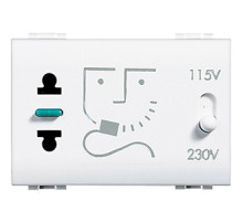 BT Розетка для бритв с изолирующим трансформатором, питание 230в 50/60Гц.