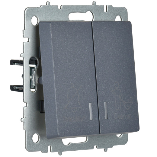 BRITE Выключ. 2-кл. с инд. отел. 10А ВС10-2-9-БрМ мар. IEK