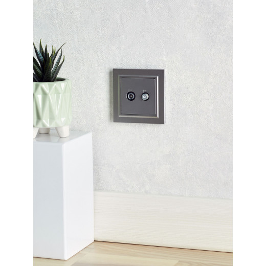 BRITE Рамка 1-мест. IP44 РУ-1-БрС-44 сталь IEK