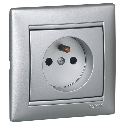 Рамка 1 пост - Legrand Valena - алюминий