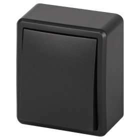 ЭРА Выключатель Эксперт 11-1201-05 10АХ-250В IP20 ОУ антрацит