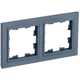 IEK BRITE BASE Маренго Рамка 2-м РУ-2-БрМ