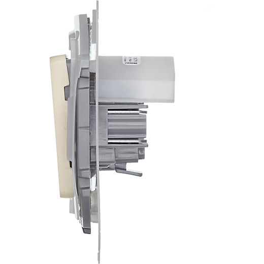 Переключатель одноклавишный IP44 - Legrand/Daccord Inspiria - 10АХ 250В безвинтовые зажимы - слоновая кость