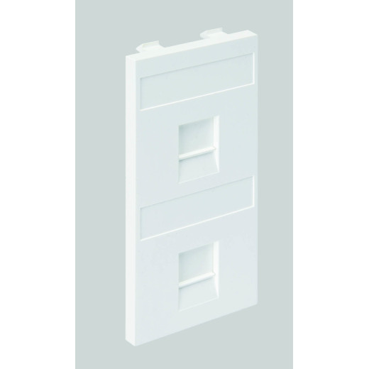 Simon Адаптер с крышками для 2 розеток RJ45 AMP, BRAND REX, CIMABOX, CIMA-модуль 52x108мм, графит