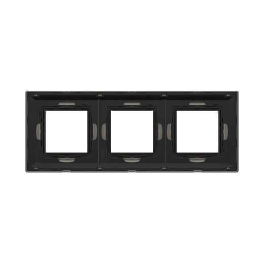 Рамка из металла 3 поста (6 мод.), Avanti, никелированная