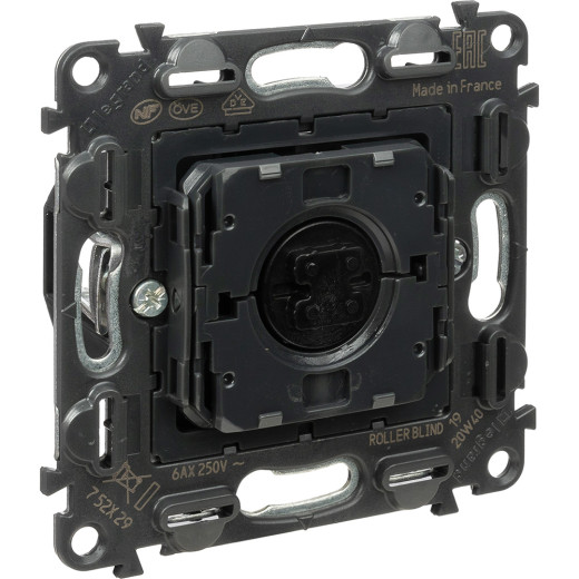 Valena IN'MATIC.Выключатель управления для жалюзи и рольставней 6АХ 250В.Безвинтовые зажимы