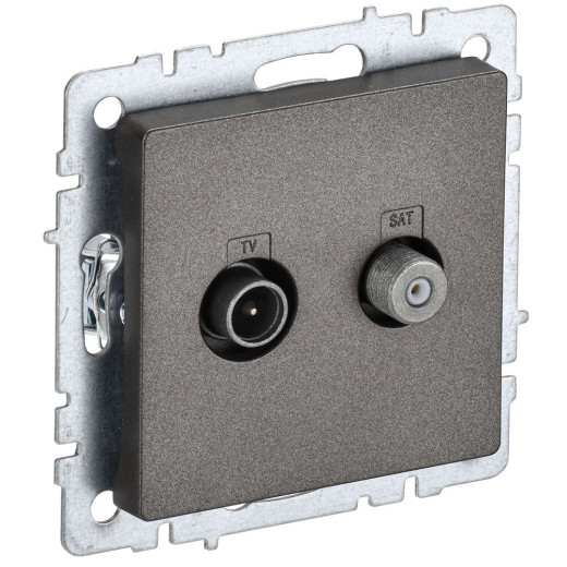 BRITE Роз. двойная TV+SAT РТВ/РСп12-БрТБ бр. IEK