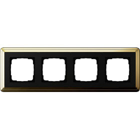 Gira ClassiX Латунь/Черный Рамка 4-ая
