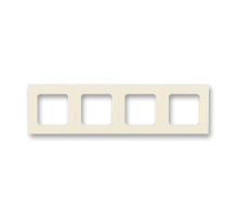 ABB EPJ Levit слоновая кость / белый Рамка 4 поста