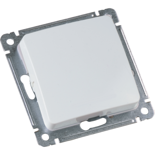 ВС10-411 Выключатель скрытой установки, одноклавишный, механизм, цвет белый