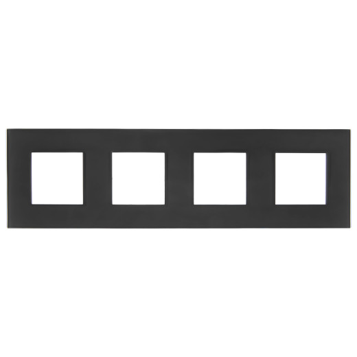 SKANDY Рамка 4-мест. SK-F24G стекло граф. IEK