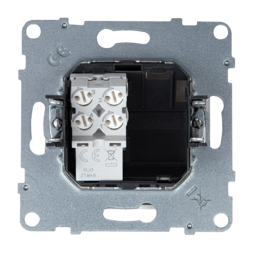 SUNO. Телефонная розетка RJ11 одиночная. Цвет 