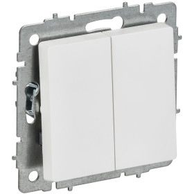 IEK BRITE Выключ. 2-кл. 10А ВС10-2-0-БрАБ а/б