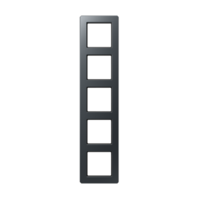 JUNG A Flow Матовый антрацит Рамка 5-ая для вертикальной и горизонтальной установки