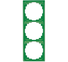 JUNG Рамка для инсталляции в кабельных каналах, 3-кратная зеленая