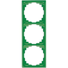 JUNG Рамка для инсталляции в кабельных каналах, 3-кратная зеленая