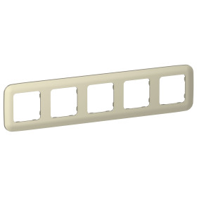 FLITE Рамка 5-мест. РУ-5-А-ФлШ шам. IEK