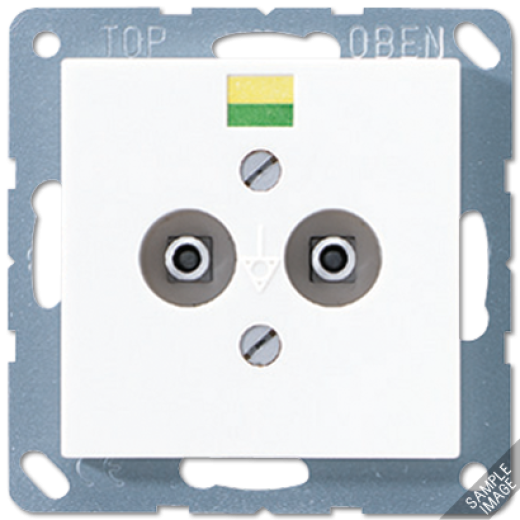 Штепсельная розетка для выравнивания потенциалов, слоновая кость