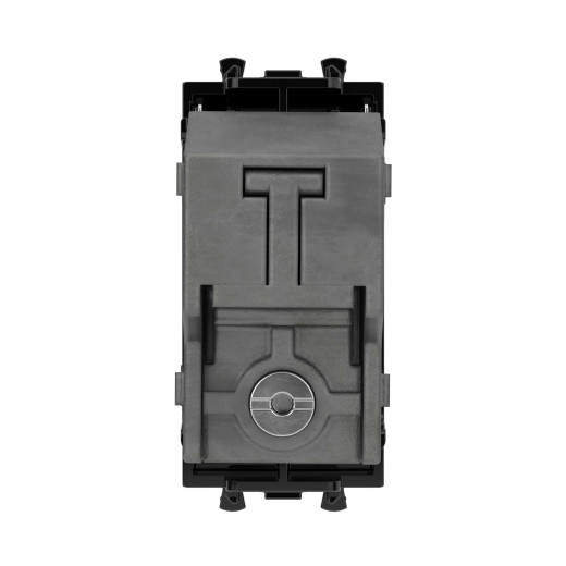 Розетка TV оконечная модульная, Avanti, черный квадрат, 1 модуль