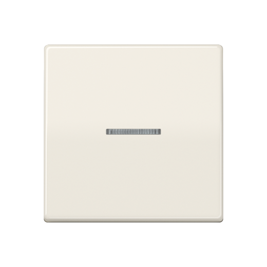 Клавиша для выключателя с окошком для подсветки, термопласт, слоновая кость