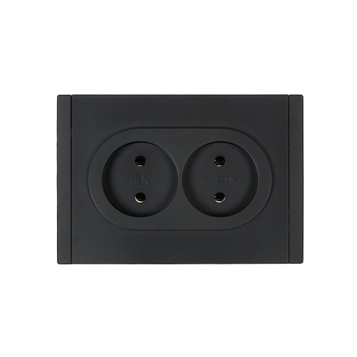 FORTE&PIANO Роз. 2-я без з/к з/ш б/к 10А FP126 чер. IEK