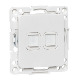 EKF PROxima Стокгольм Механизм розетки RJ-45 2-местной белый.