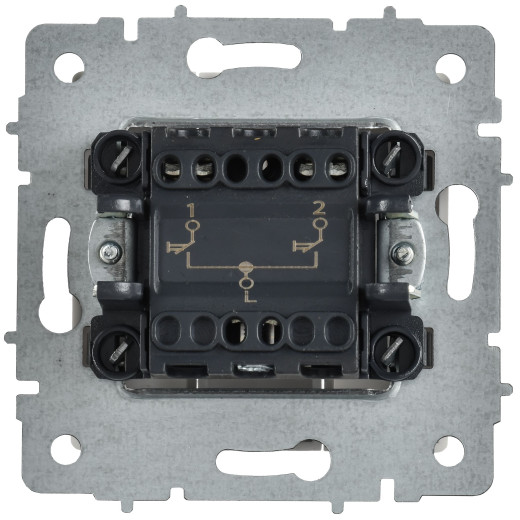 BRITE Выключ. жалюзи 10А ВС10-1-5-БрАБ а/б IEK