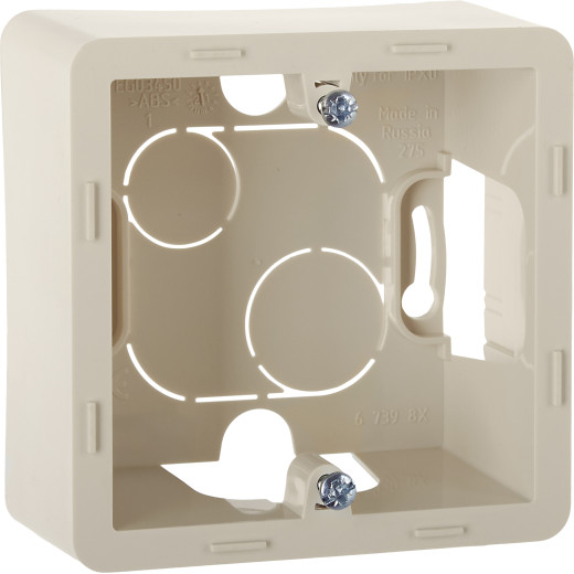 Коробка для накладного монтажа 1 пост - Legrand/Daccord Inspiria - слоновая кость