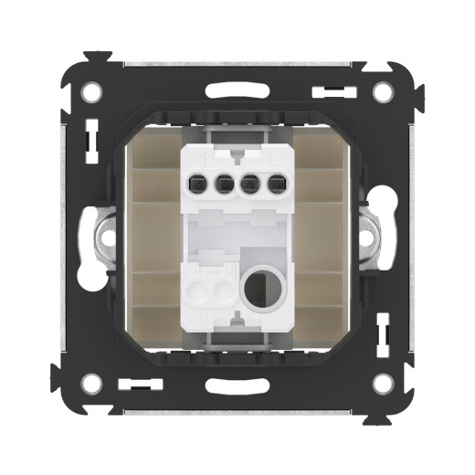 Кнопка одноклавишная в стену, Avanti, ванильная дымка