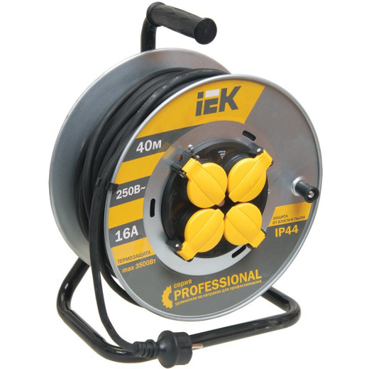 Катушка УК40 2P+PE/40м КГ 3х2,5мм2 IP44 