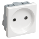 РКС-20-20-П-К Розетка без з/к 2к (2 мод) ПРАЙМЕР белая IEK
