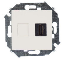 Simon 15 Слоновая кость Розетка для подключения HDMI-разъёма аудио/видео, v1.4, тип А