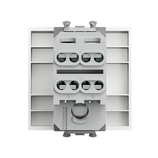Инвертор одноклавишный модульный, Avanti, белое облако, 2 модуля