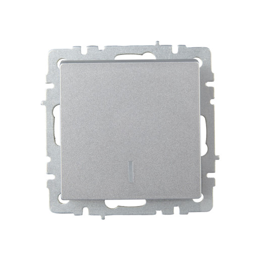 BRITE Выключ. 1-кл. прох. с инд. 10А ВС10-1-7-БрА алюм. IEK