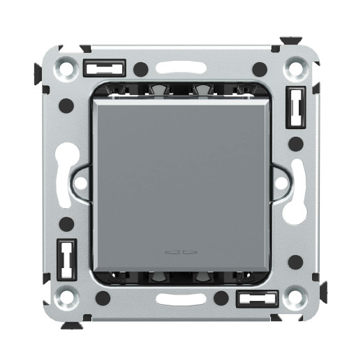 Кнопка одноклавишная в стену, Avanti, закаленная сталь