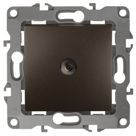 ЭРА 12-3102-13 Розетка TV проходная, IP20, Эра12, бронза (10/100/3200)