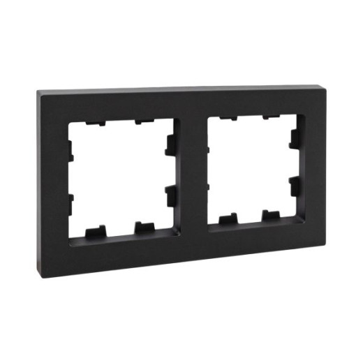 2 - местная рамка, чёрная, пластик Эпика EKF