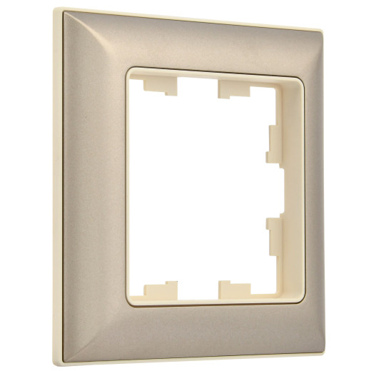 BRITE Рамка 1-мест. РУ-1-Бр беж./шамп. IEK