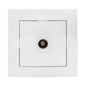 EKF PROxima Валенсия розетка телевизионная 1-местная 75Ом 5-862МГц белая.