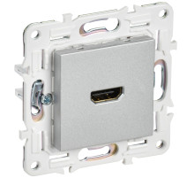 IEK SKANDY Серебряный Розетка HDMI SK-H01S