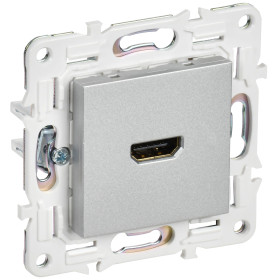 IEK SKANDY Серебряный Розетка HDMI SK-H01S
