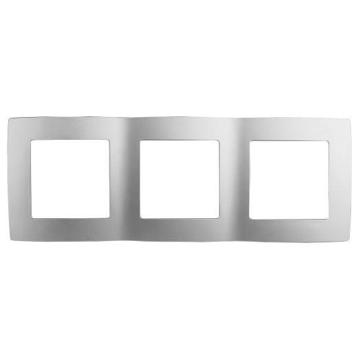 12-5003-03 ЭРА Рамка на 3 поста, Эра12, алюминий (15/150/2400)