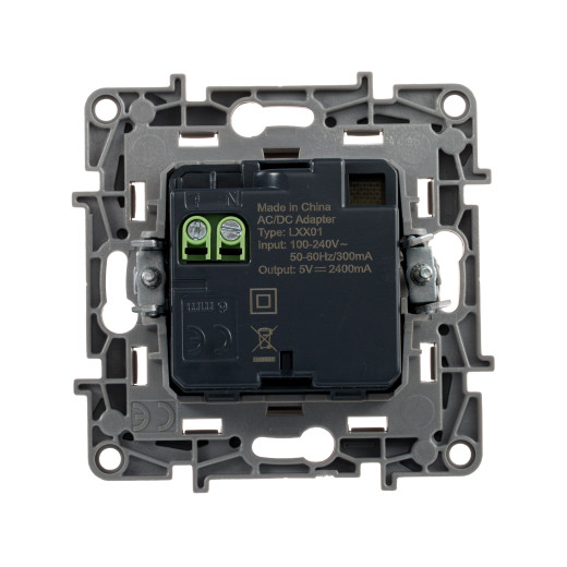 Зарядное устройство USB тип А / тип А - Legrand Etika - 3000мА 15Вт - белый